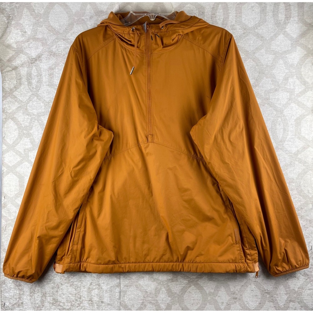 5.11 Tactical Anorak Men Large Burnt Orange Good Fleece Lined Hooded Windbreaker